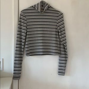 Cropped Turtleneck Top